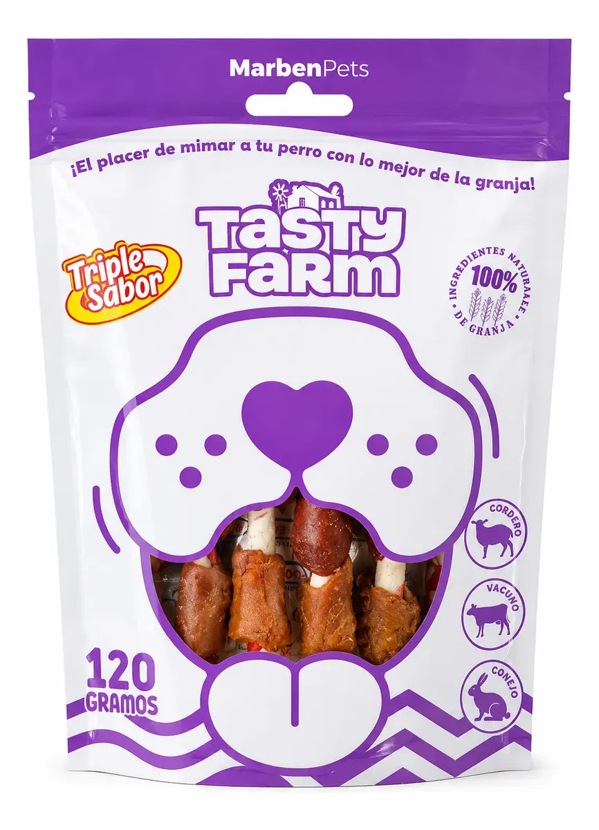 Snack TastyFarm Brocheta Triple sabor 120gr