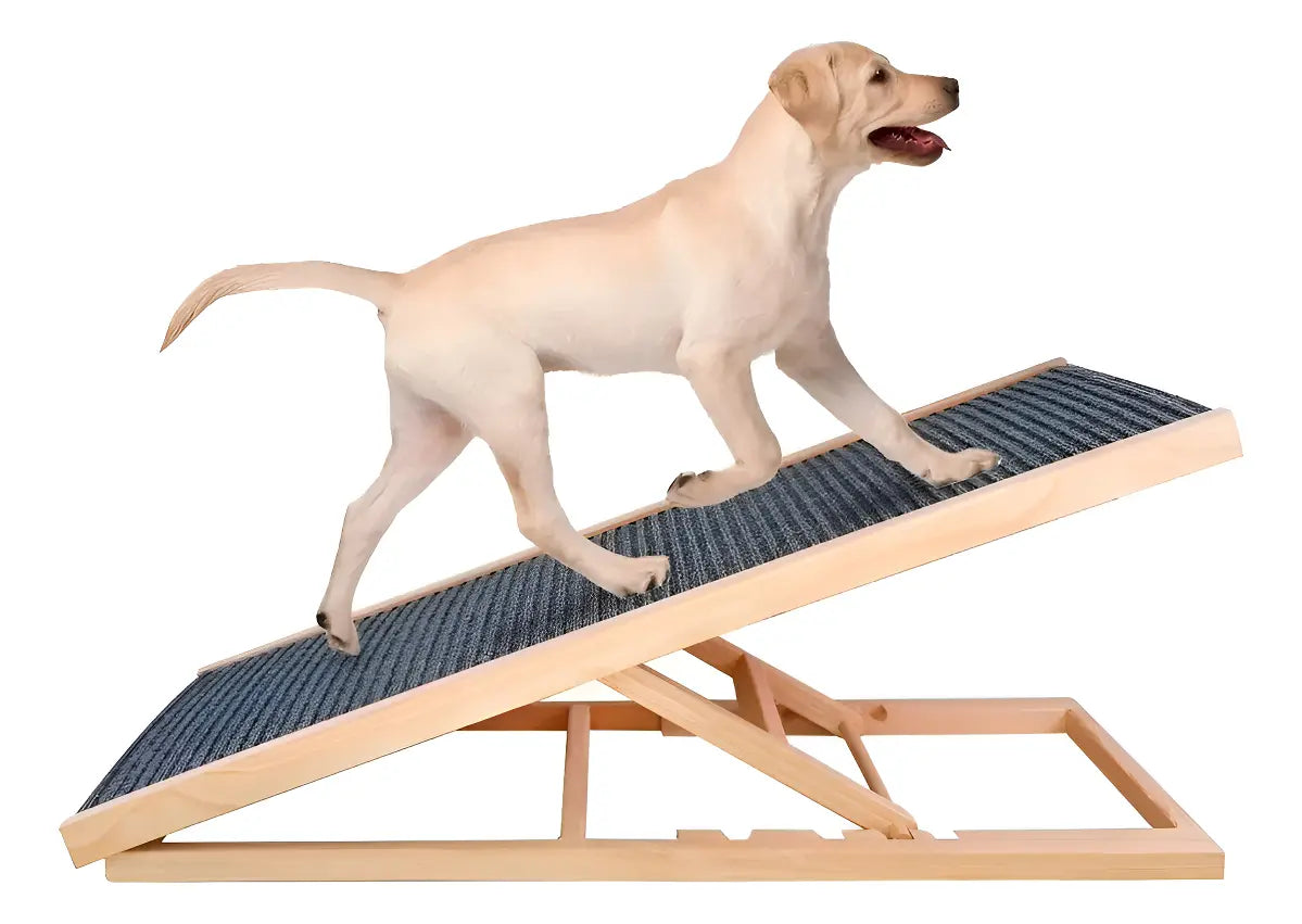 Rampa De Madera Plegable Grande Antideslizante Para Mascota