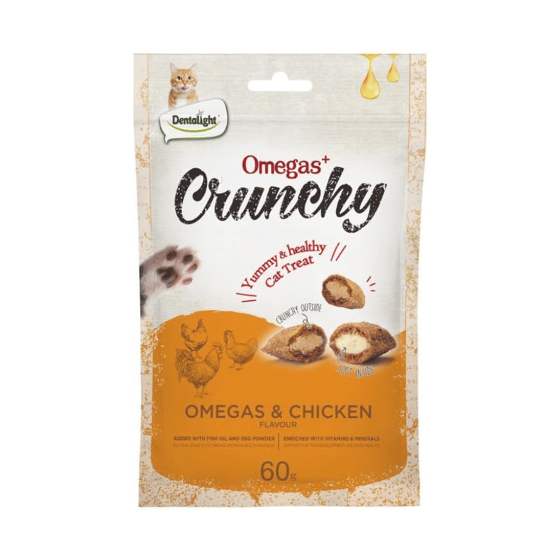 Galleta Rellena Omega y Pollo Crunchy 60gr