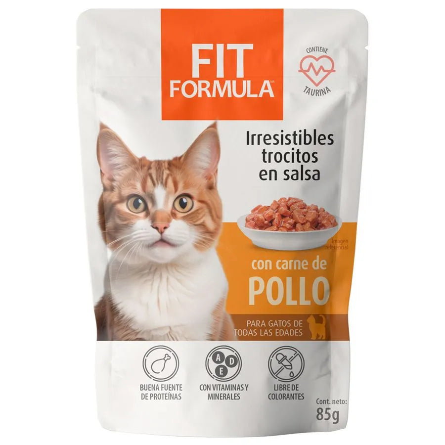 Alimento Húmedo Gato Fit Pollo 85 g