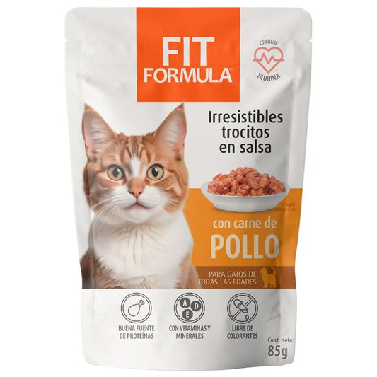Alimento Húmedo Gato Fit Pollo 85 g