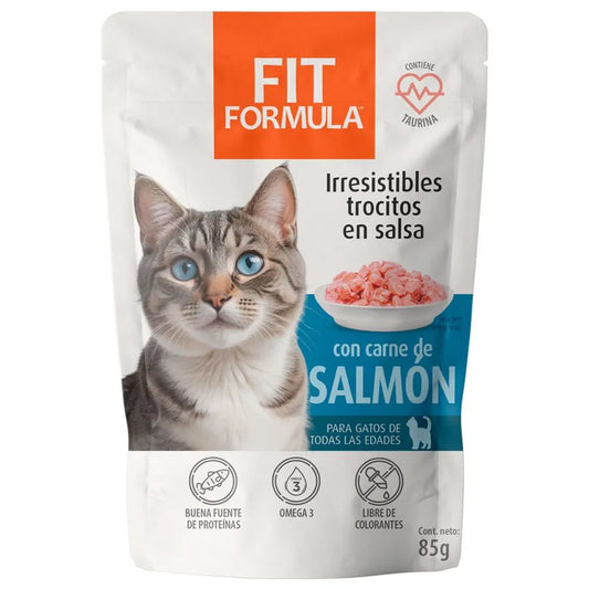 Alimento Húmedo Gato Fit Salmón 85 g
