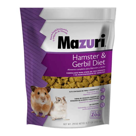 Mazuri Alimento Hamster & Jerbos Diet Gerbil 350 grs