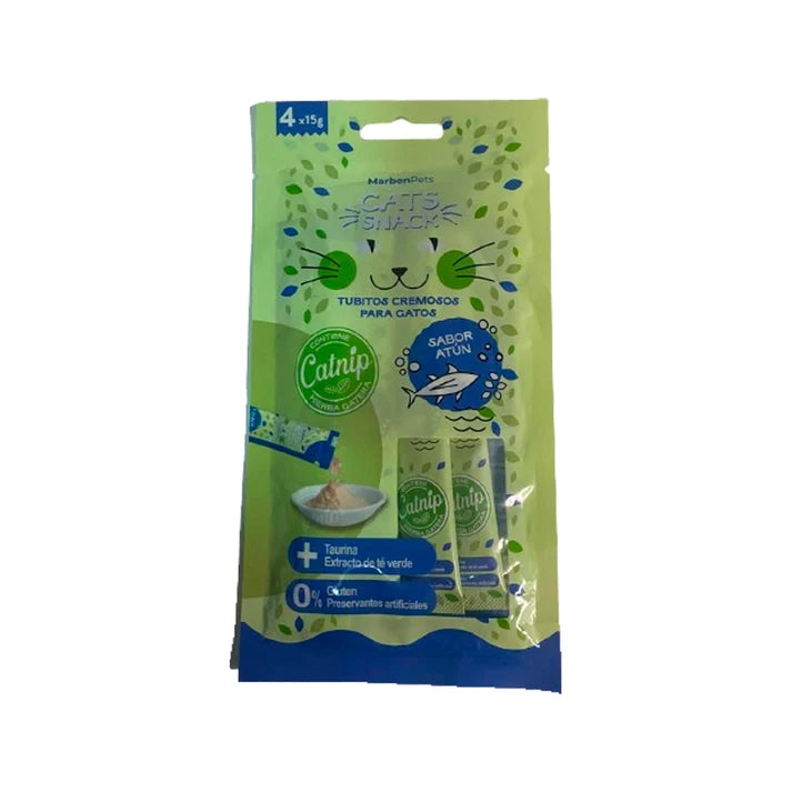 Pack Cat Snacks Cremosos 12 Unidades Surtidas con Catnip | Snacks para Gatos