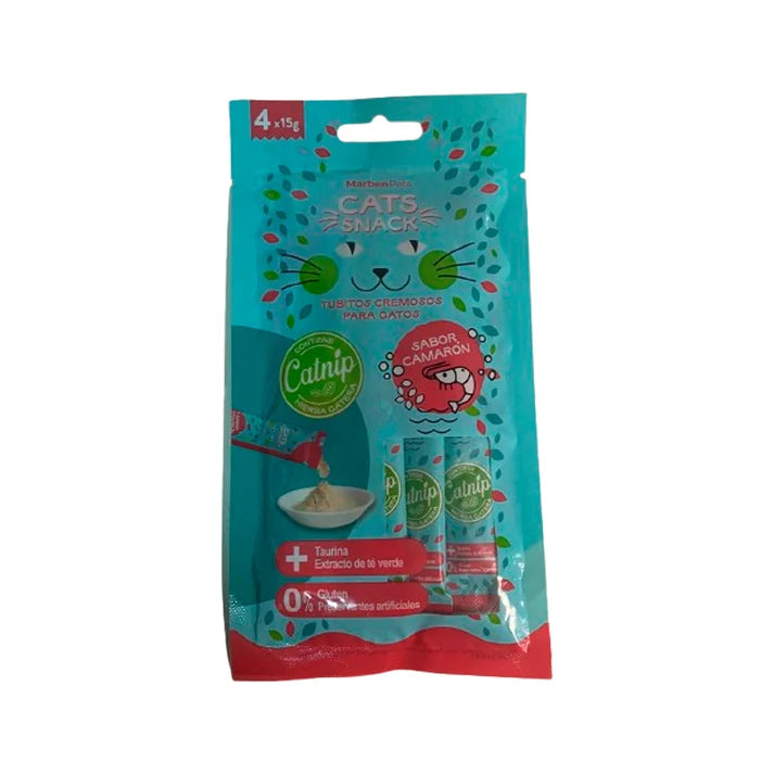 Pack Cat Snacks Cremosos 12 Unidades Surtidas con Catnip | Snacks para Gatos