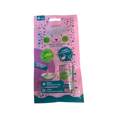 Pack Cat Snacks Cremosos 12 Unidades Surtidas con Catnip | Snacks para Gatos