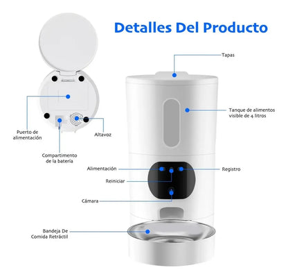 Automatic Pet Feeder With Camera, 5g & 2.4g Wi-fi