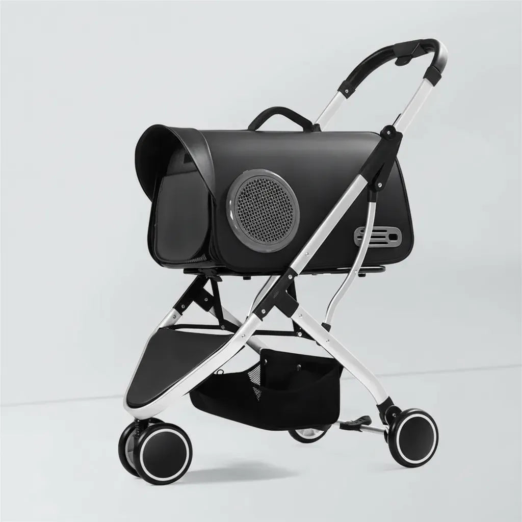 Coche Transportador Para Mascotas Perro Gatos Plegable