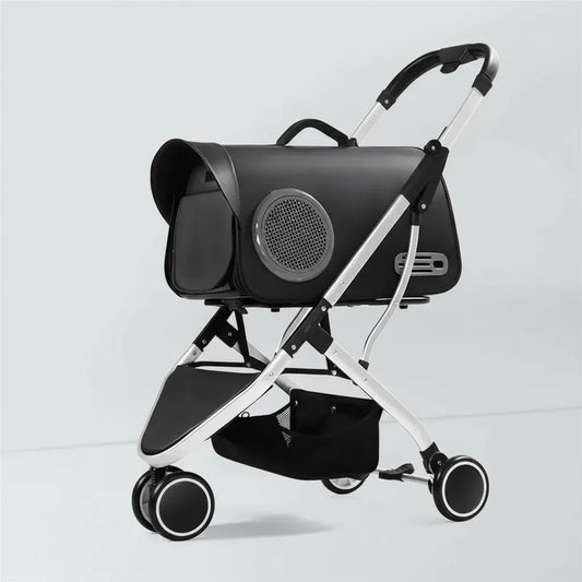 Coche Transportador Para Mascotas Perro Gatos Plegable