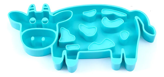 Plato De Alimentación Lenta Con Forma De Vaca Para Perros