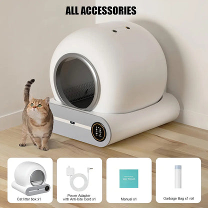 Arenero Robot Automatico Para Gatos Roro Baño Caja De Arena Limpieza Automatica