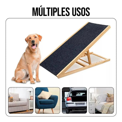 Rampa De Madera Plegable Grande Antideslizante Para Mascota