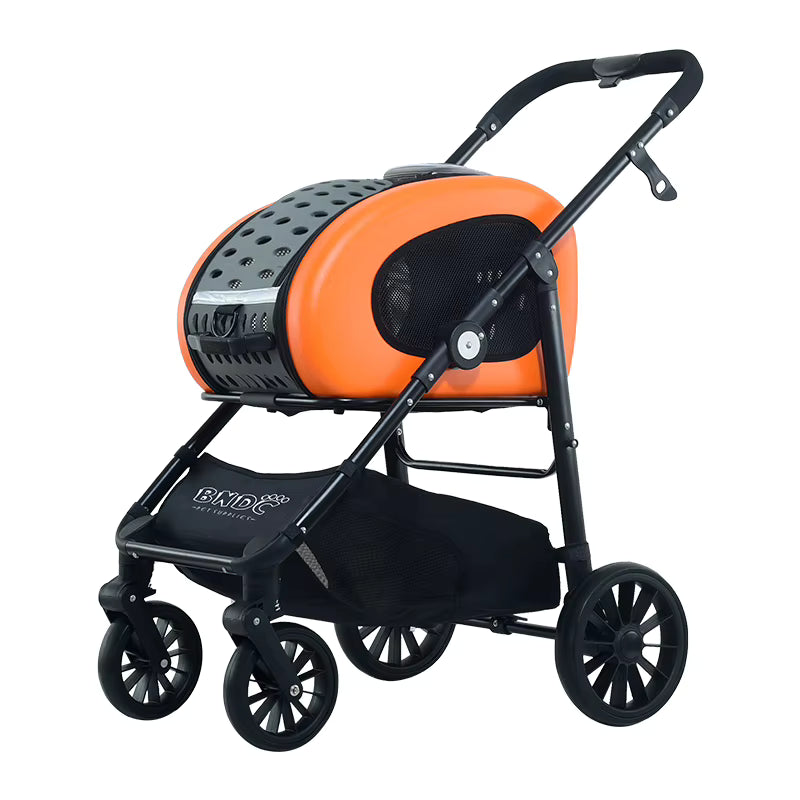 Cochecito para mascotas , portador, mochila, bolso y asiento de coche fácil montaje y plegado para Puupy y gatos