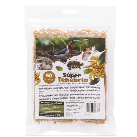 MP Super Tenebrios para Erizos y Tortugas 50Gr