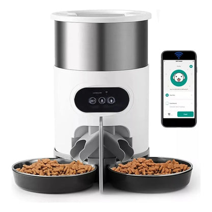 Comedero Automático WiFi 3L con Doble Plato para Perros y Gatos 🐾